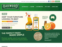 Tablet Screenshot of oakwoodproducts.com